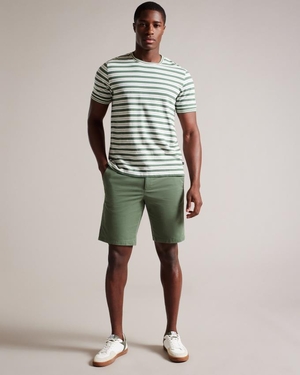 Short Ted Baker Chino Vert Olive Homme | PUJ-06894467